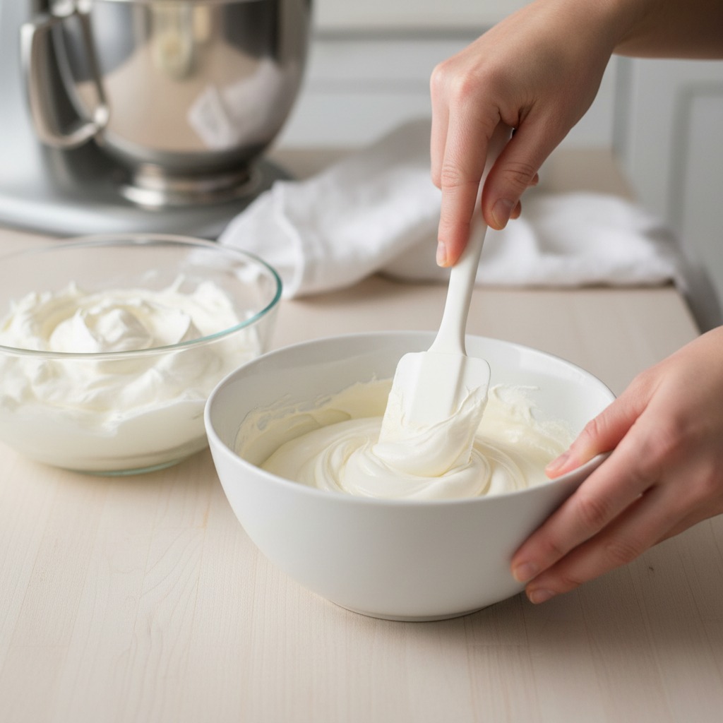 Make the whipped cream cheese topping