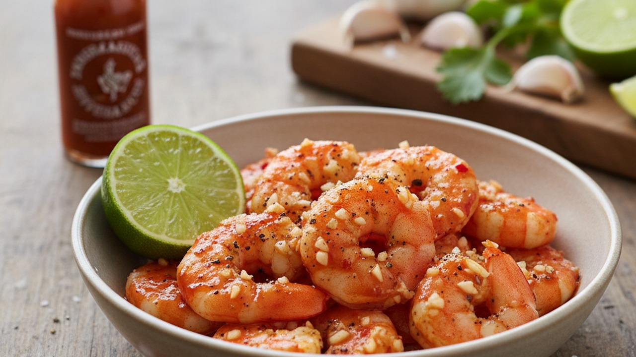 Make the spicy garlic marinade