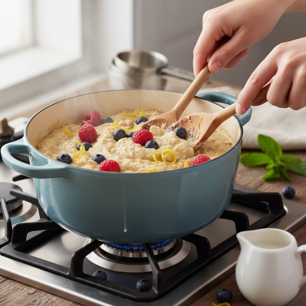 Cook until creamy