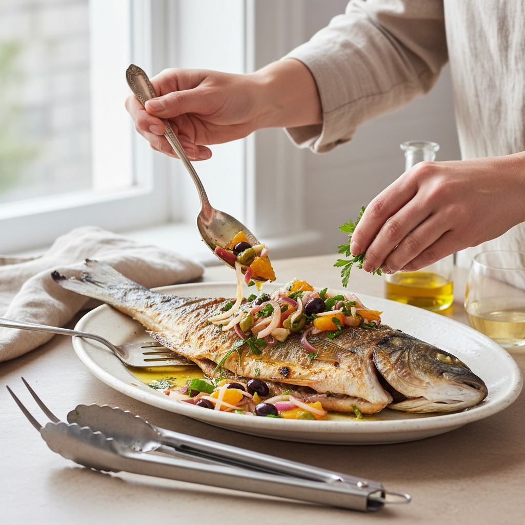 Serve with salsa and finishing tips