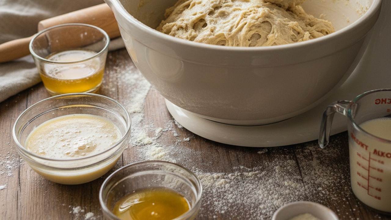 Mix and knead the dough