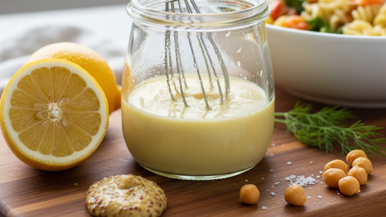 Make the lemon-Dijon dressing