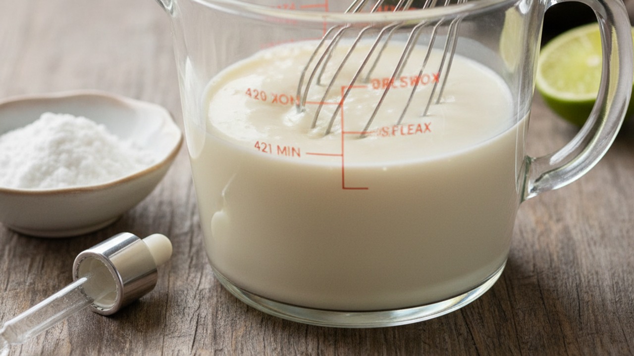 Whisk the creamy, sweetened base