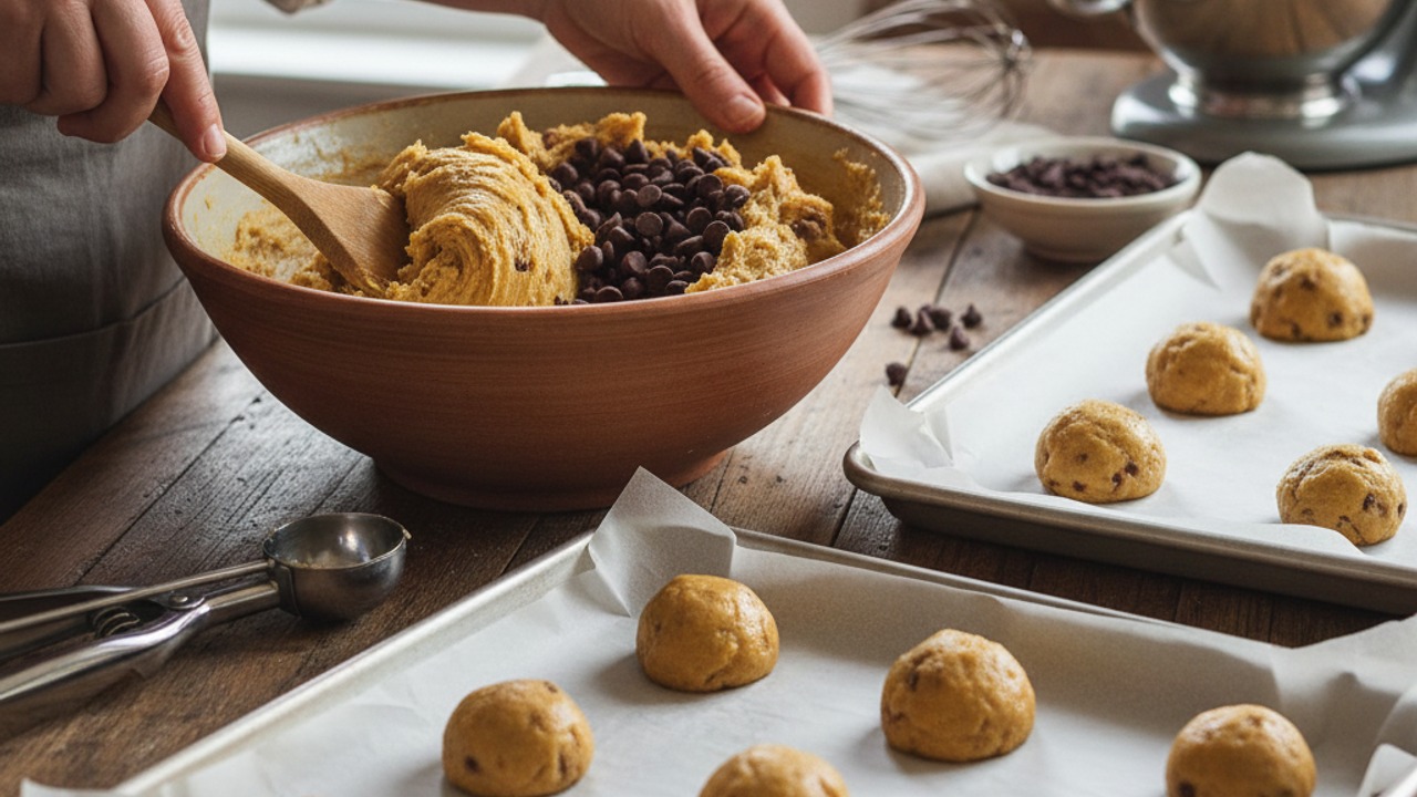 Fold in chocolate chips