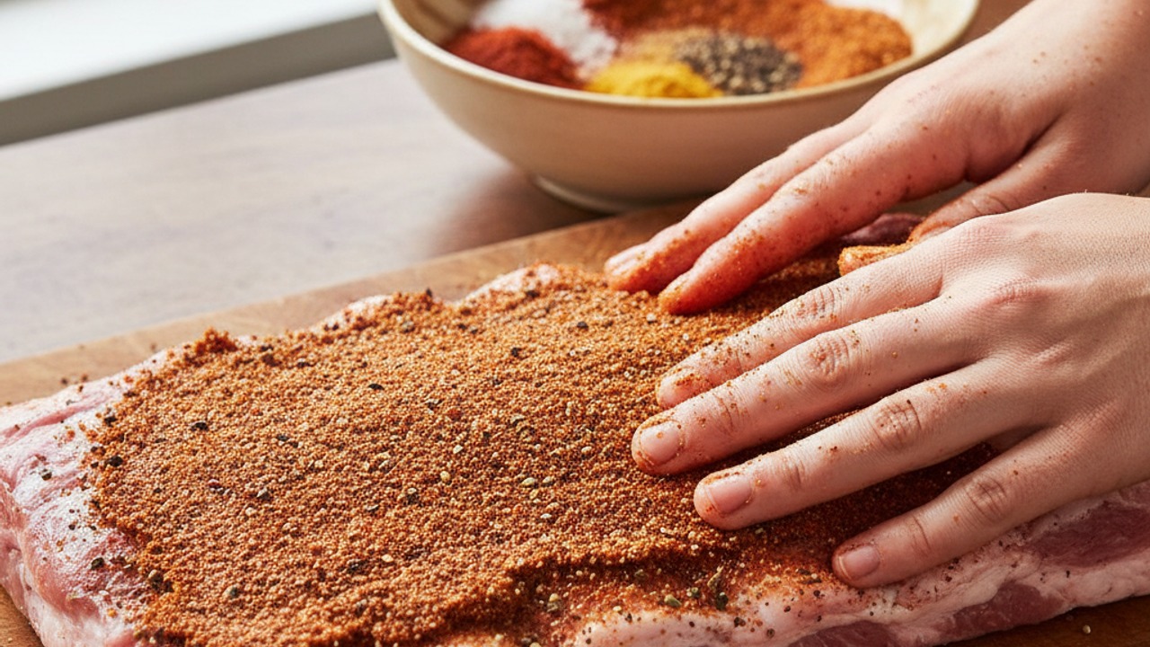 Make and apply the Memphis dry rub