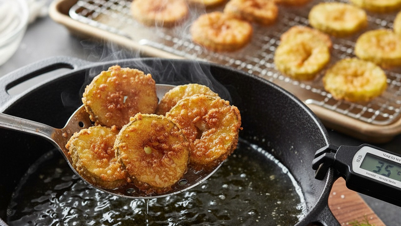 Double-fry for maximum crunch