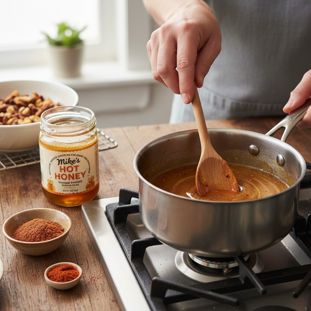 Make the hot-honey glaze