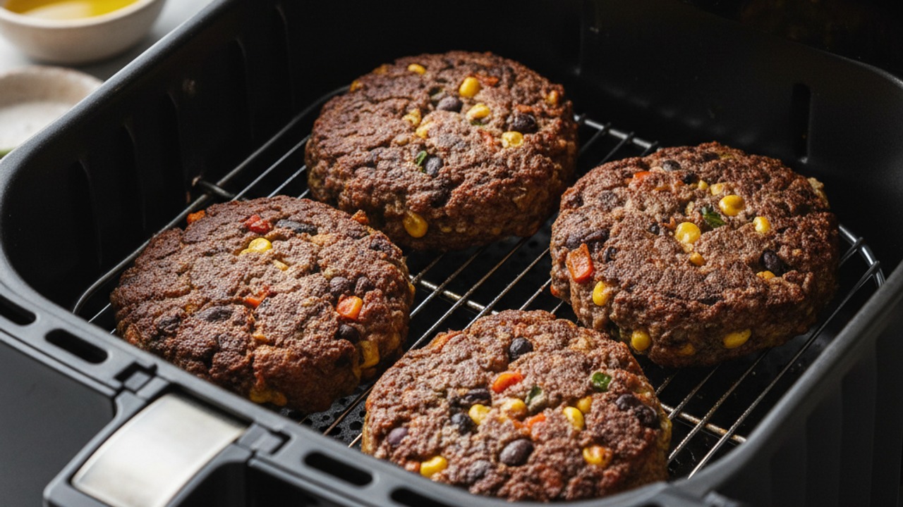 Air-fry the patties