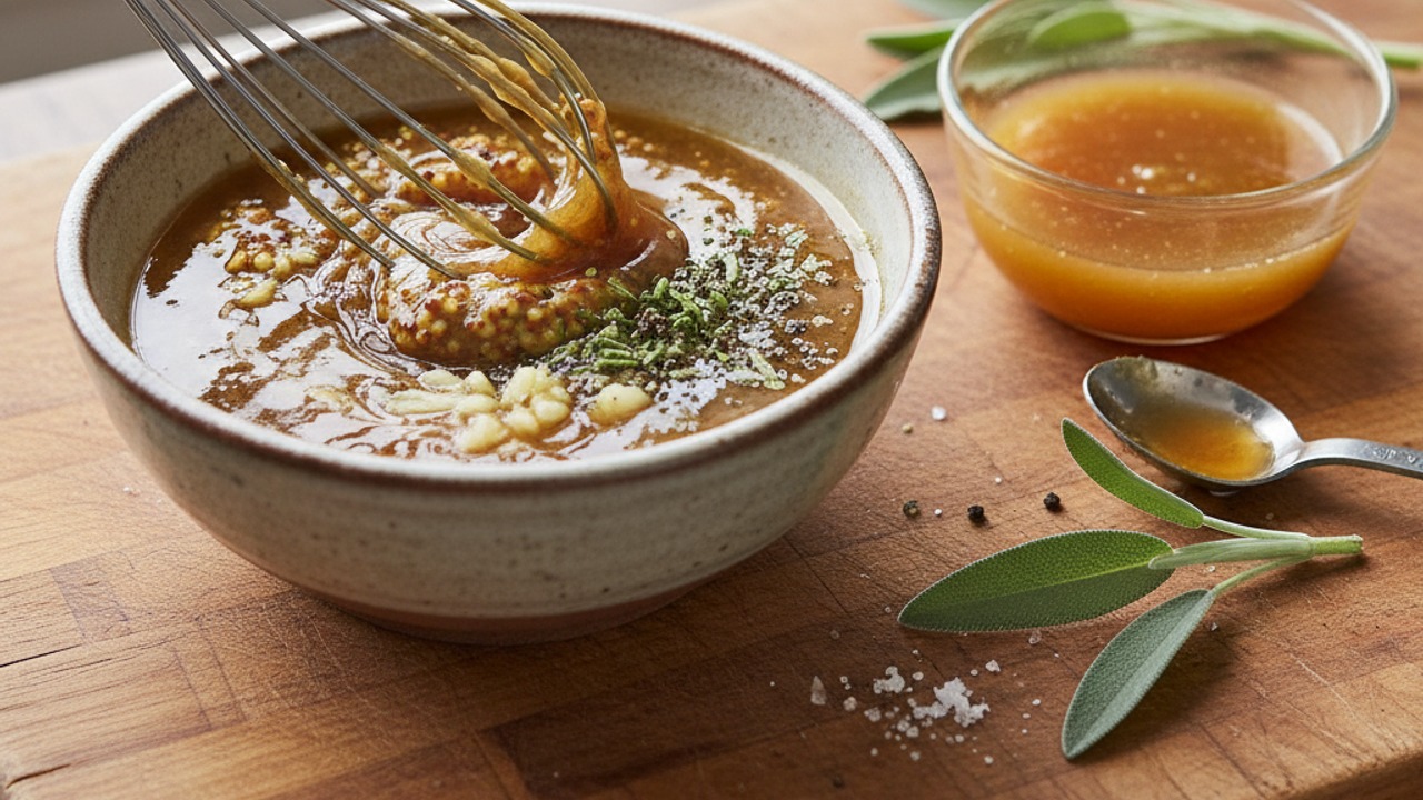 Make the maple-sage glaze