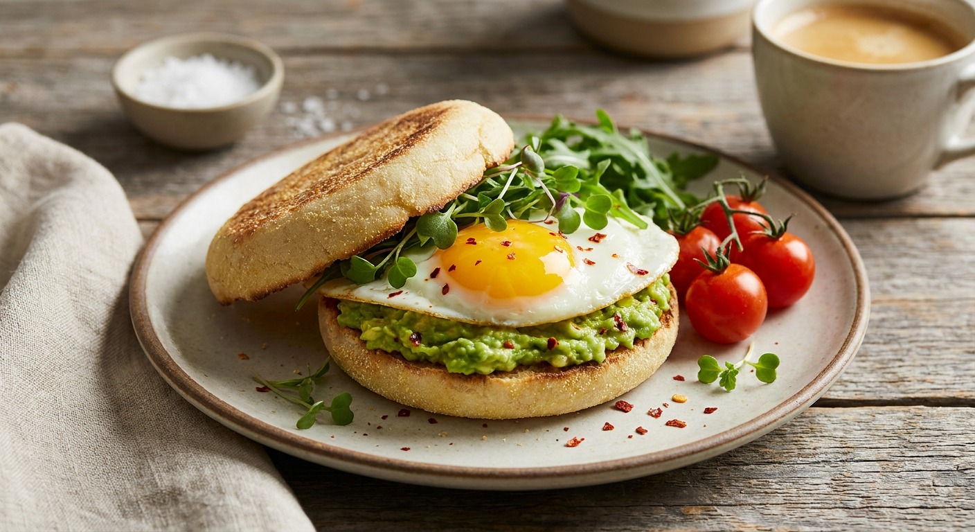 Avocado Egg English Muffin