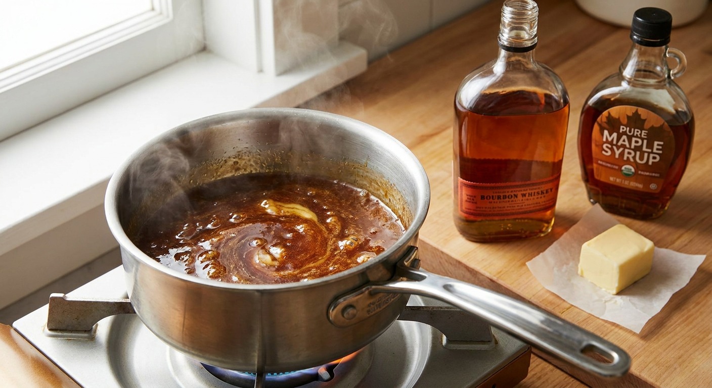 Cube, make glaze, and caramelize