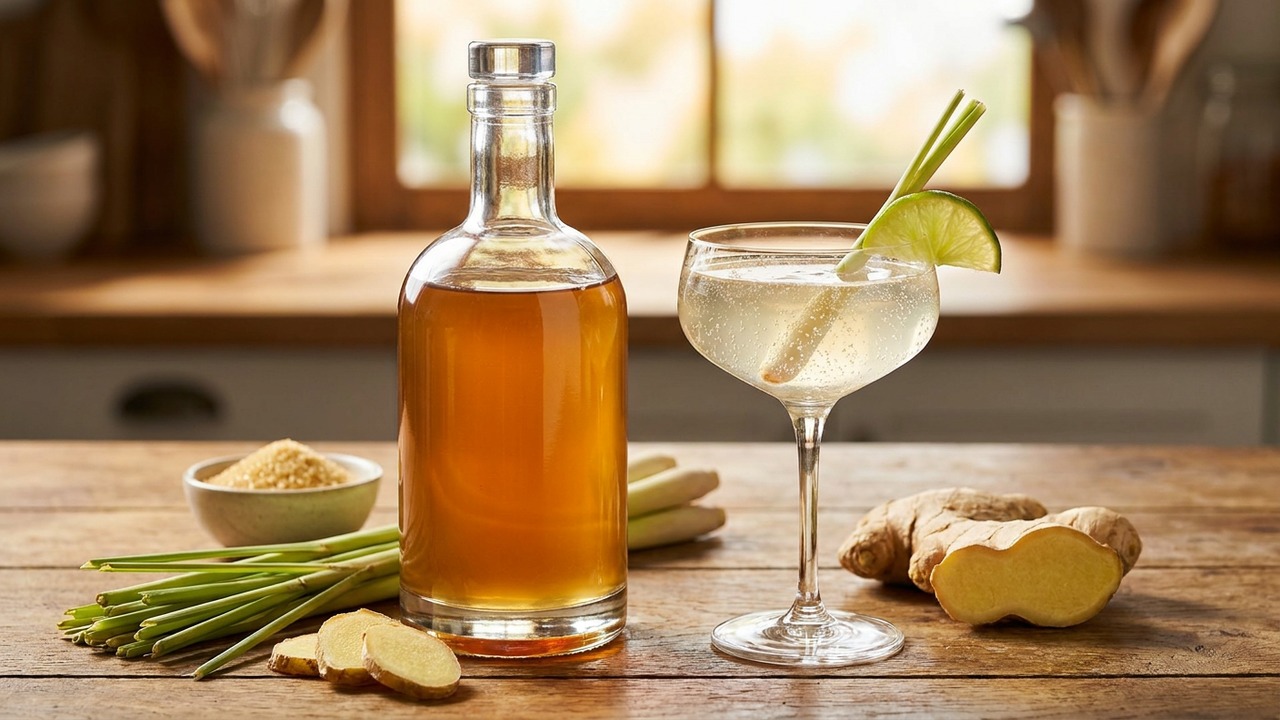 Ginger Lemongrass Simple Syrup