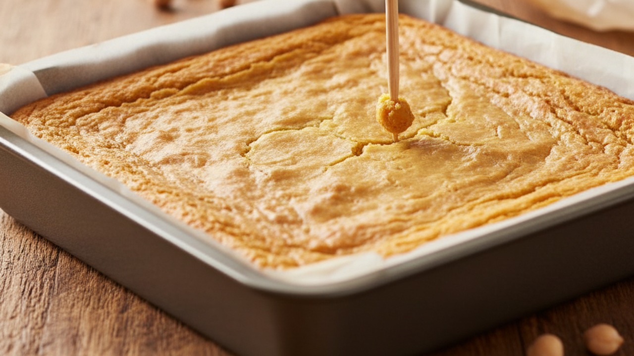 Bake until set
