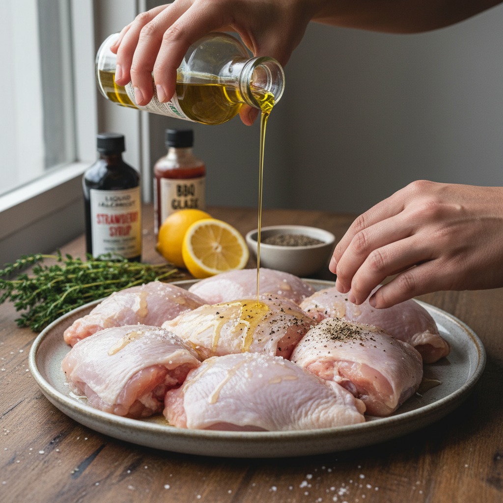 Prep and season the chicken