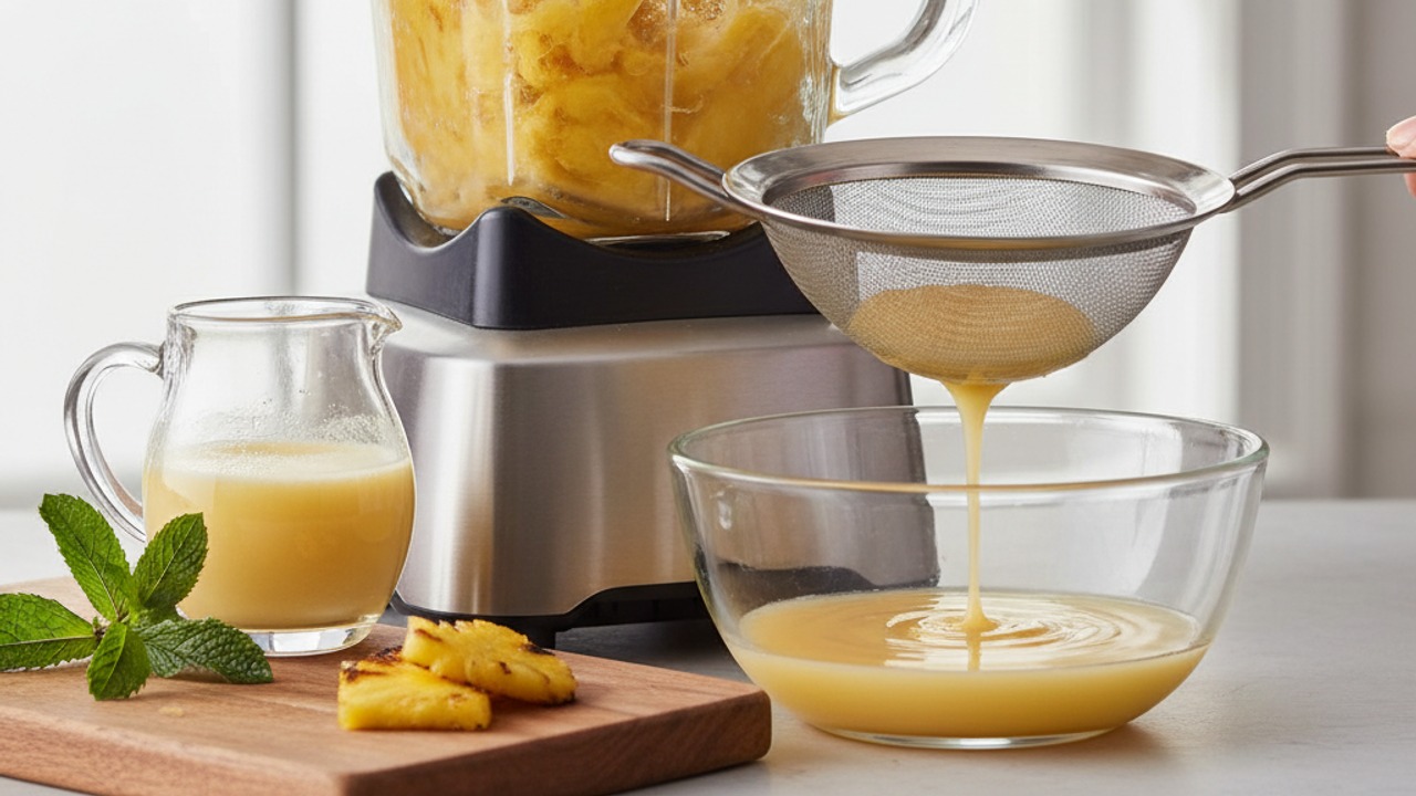 Make pineapple puree
