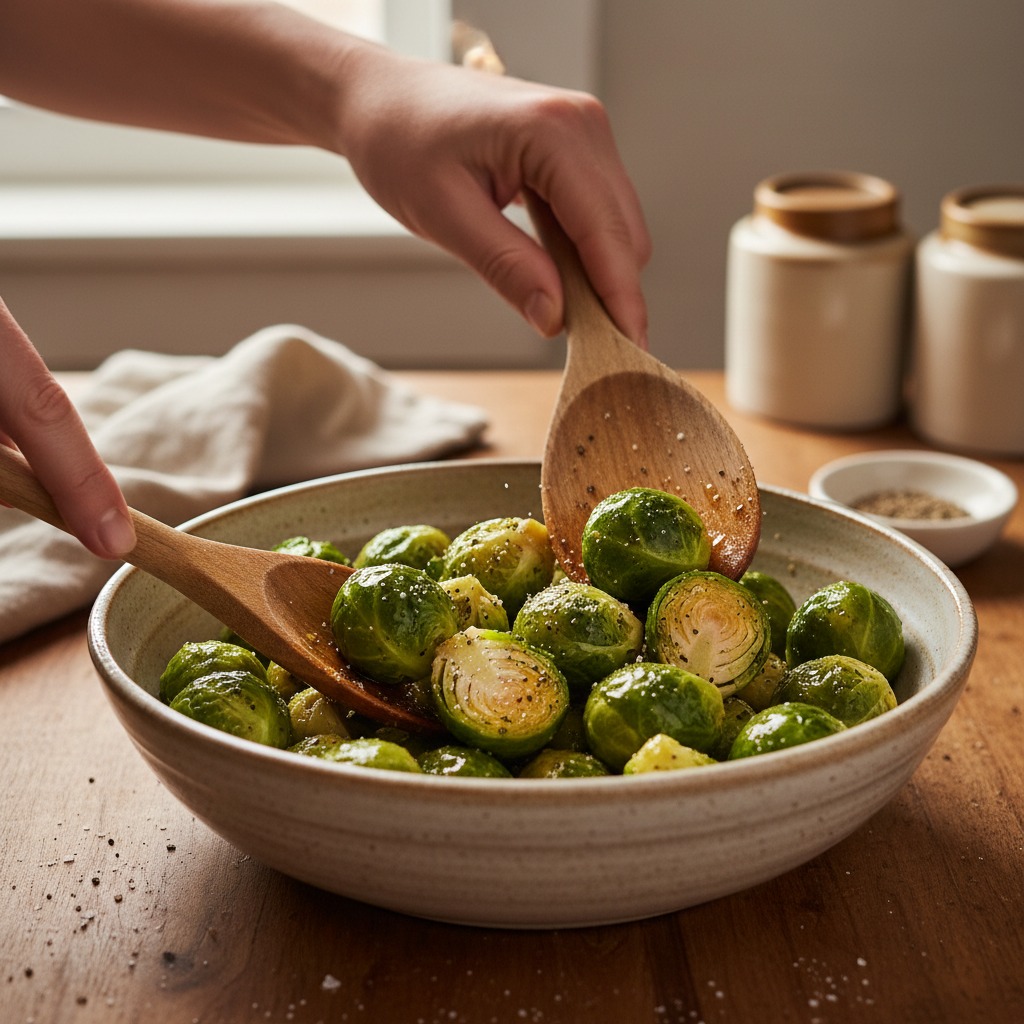 Toss with oil and seasonings