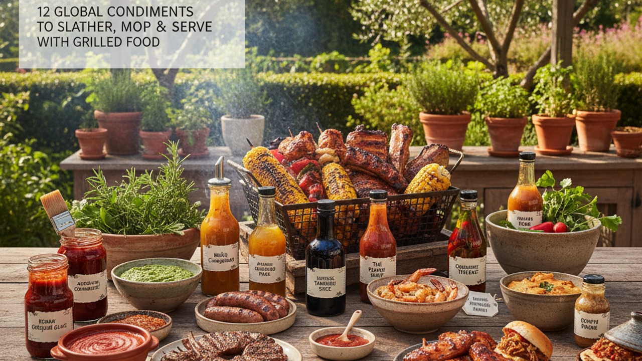 Trending Backyard Sauces for 2026: 12 Global Condiments to Slather, Mop & Serve with Grilled Food