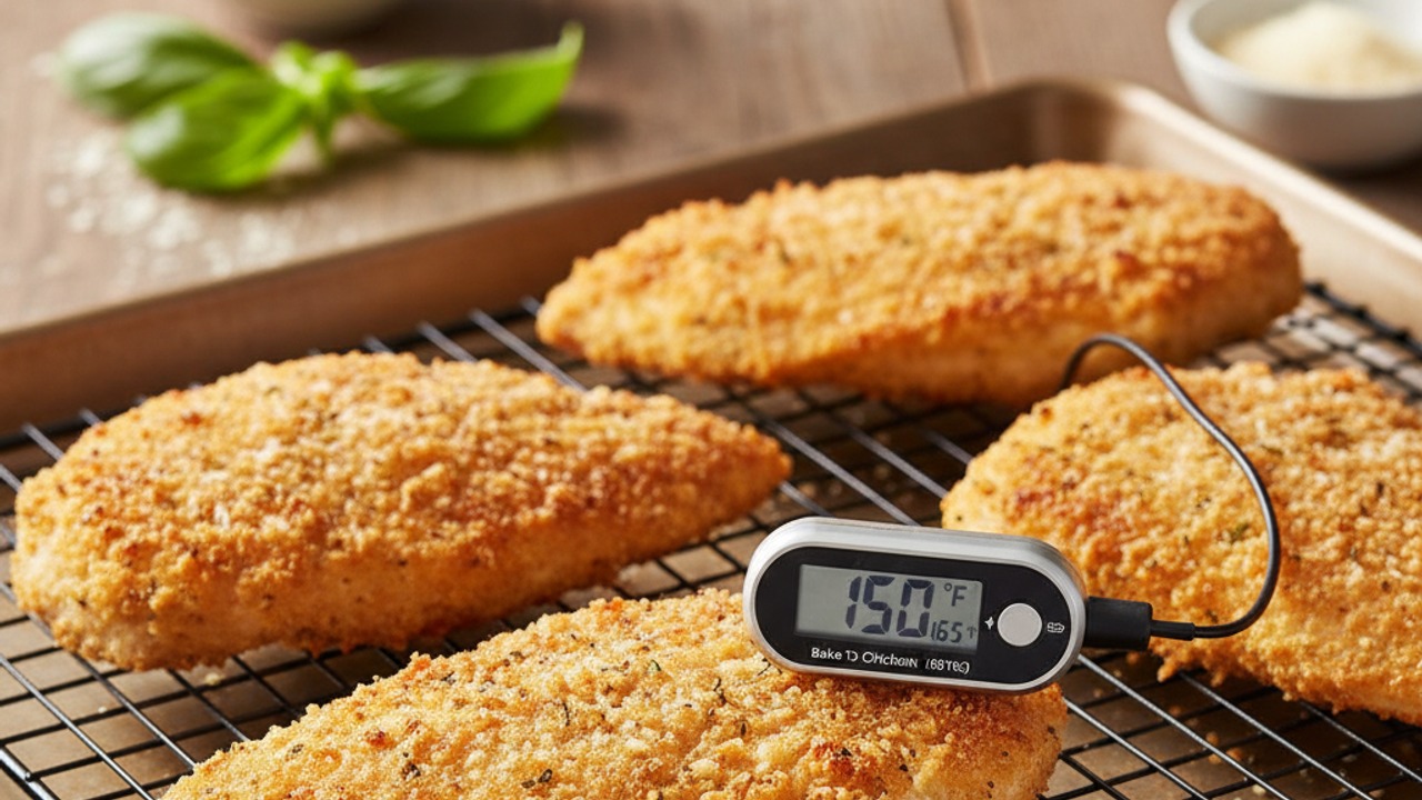 Bake to crisp the coating