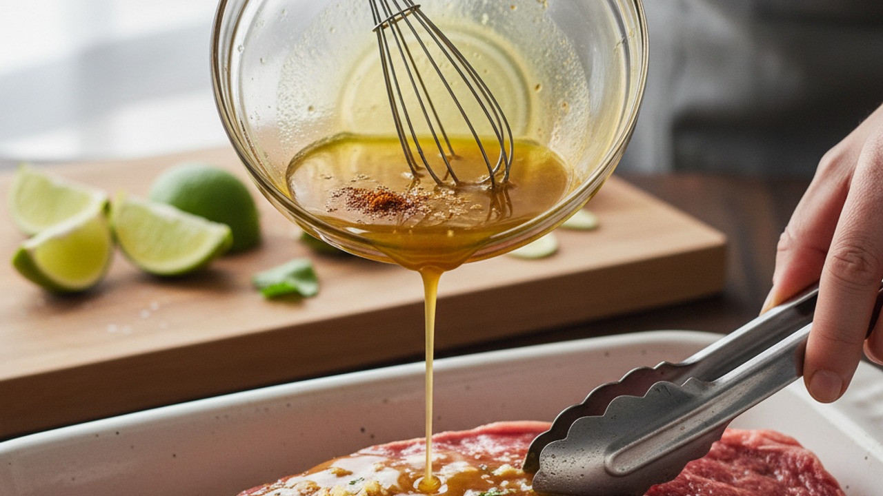 Marinate the steak
