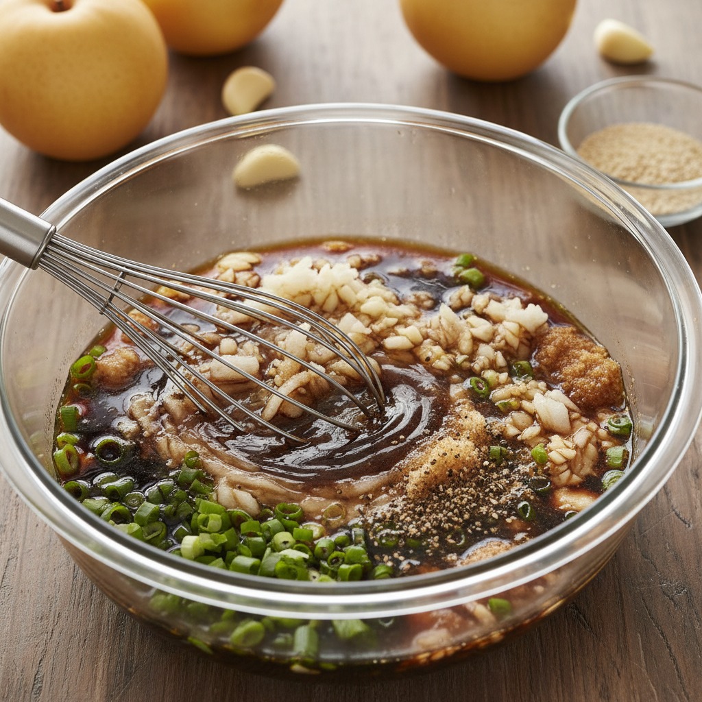 Make the galbi marinade