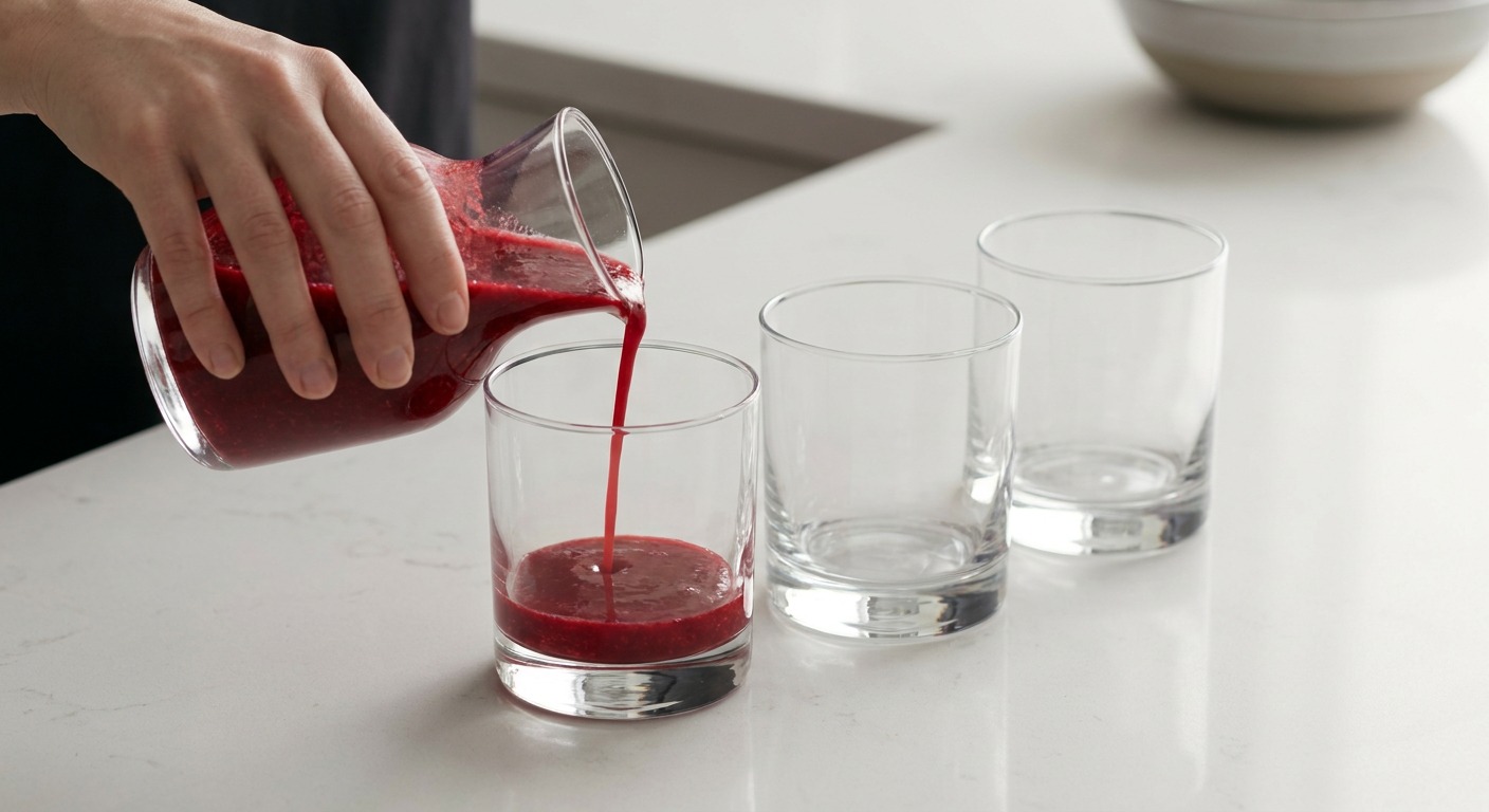 Layer the red raspberry