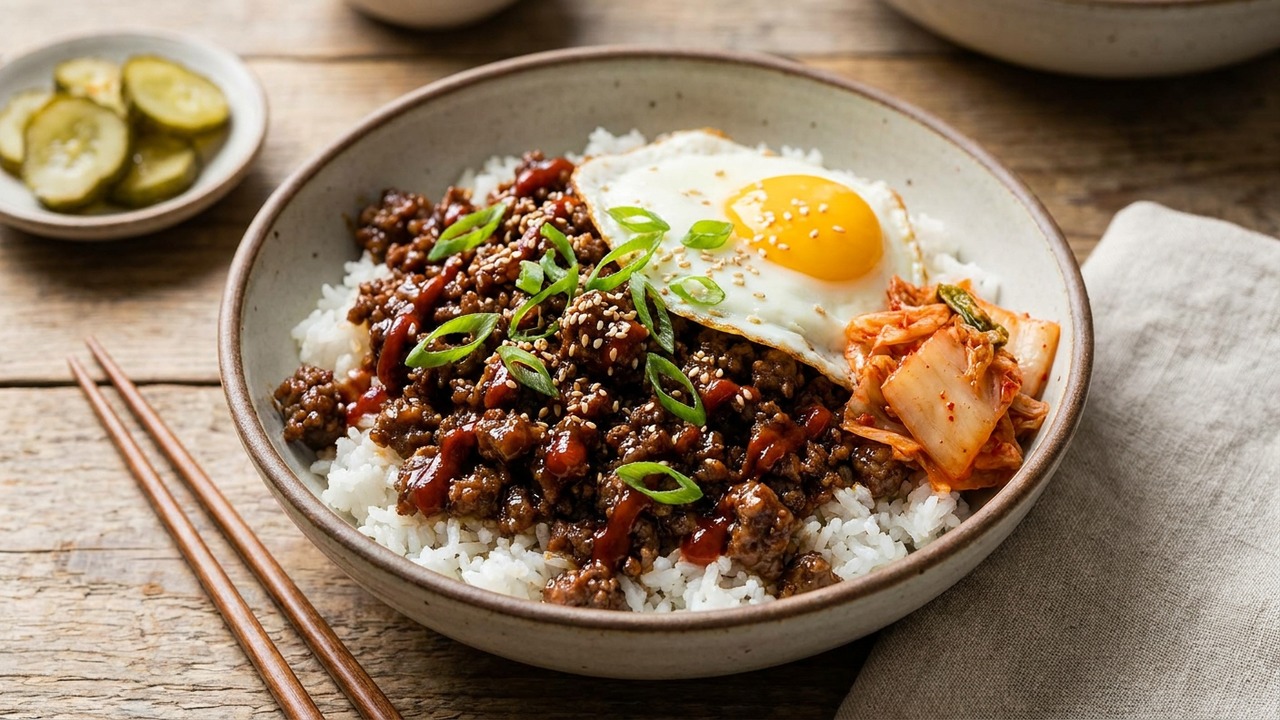 Korean Ground Beef Bowl