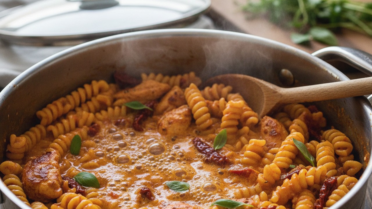Simmer the pasta