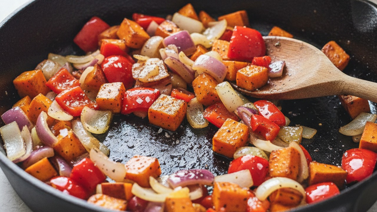 Sauté the vegetables