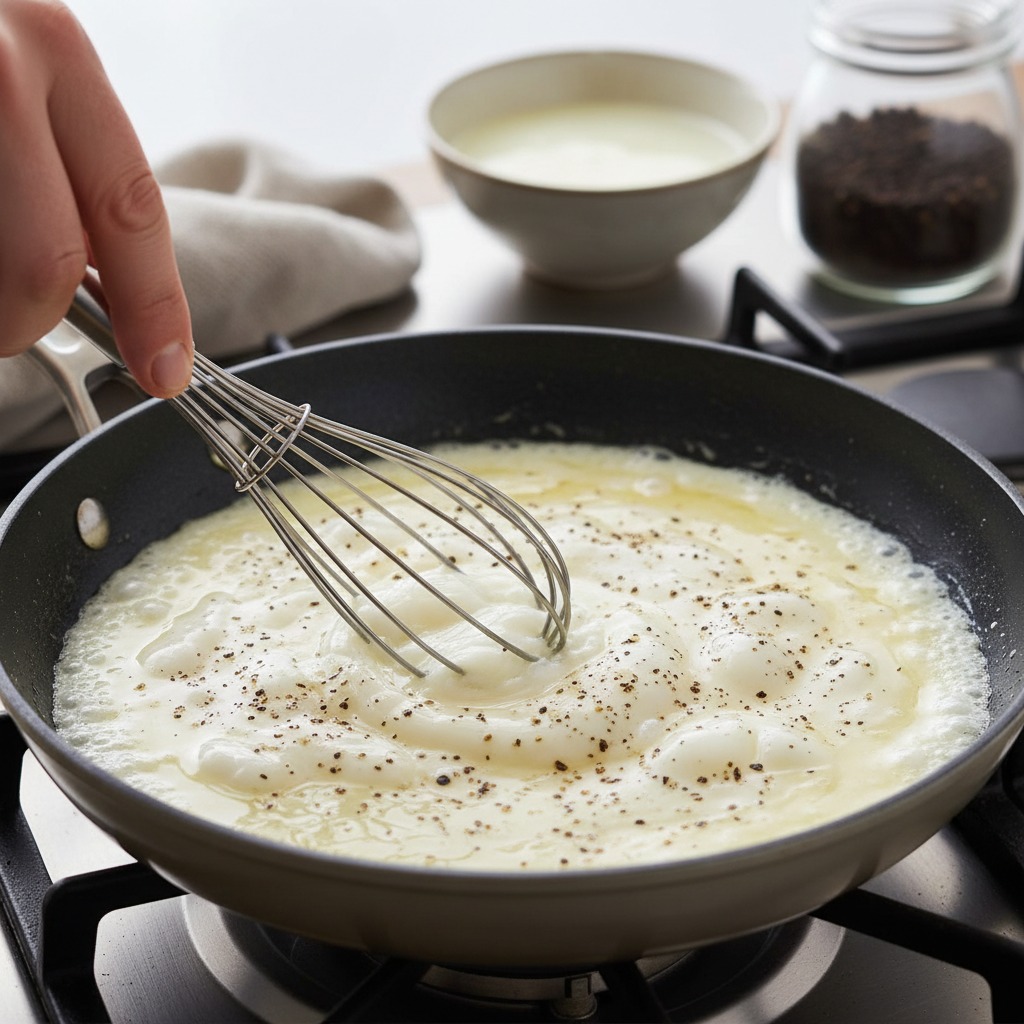Cook the egg whites
