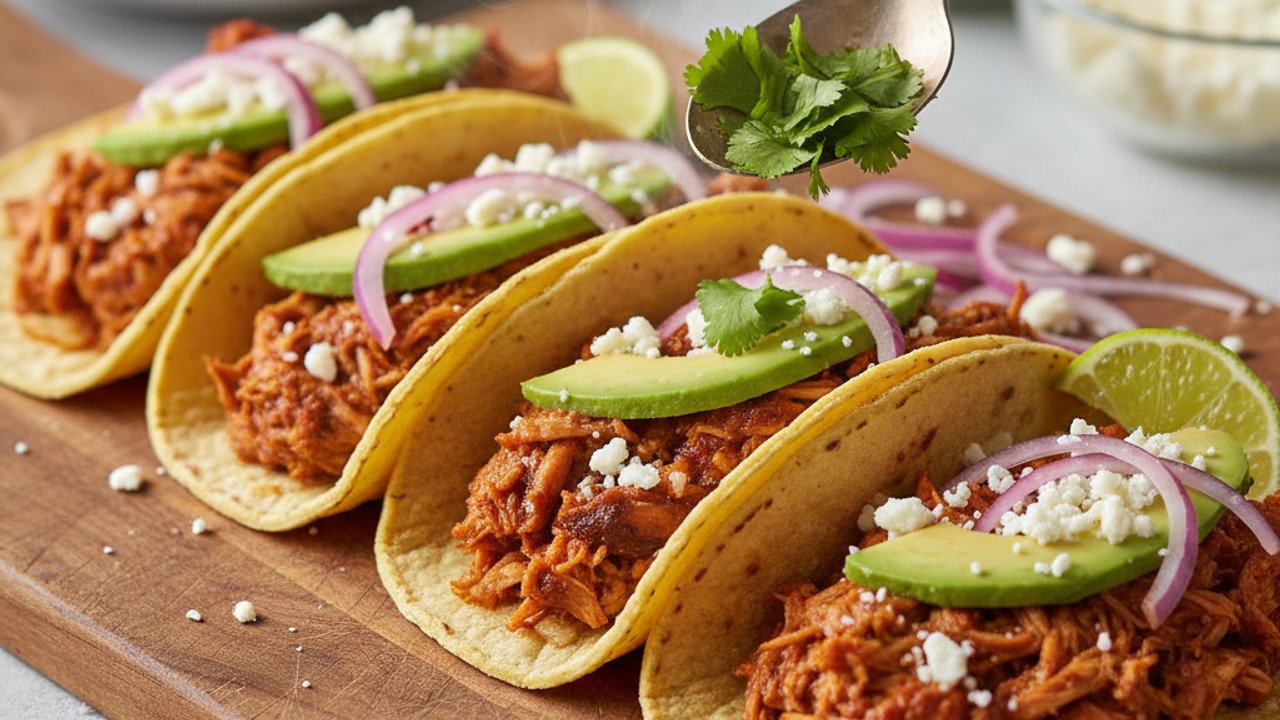 Assemble tacos and serve