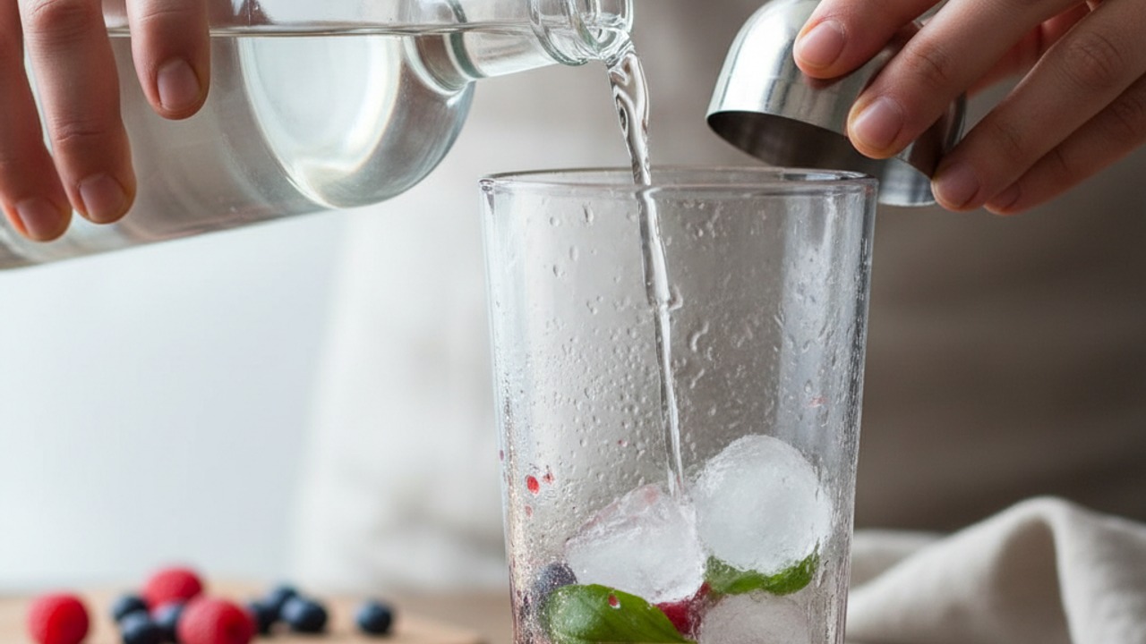 Add vodka and ice, then chill