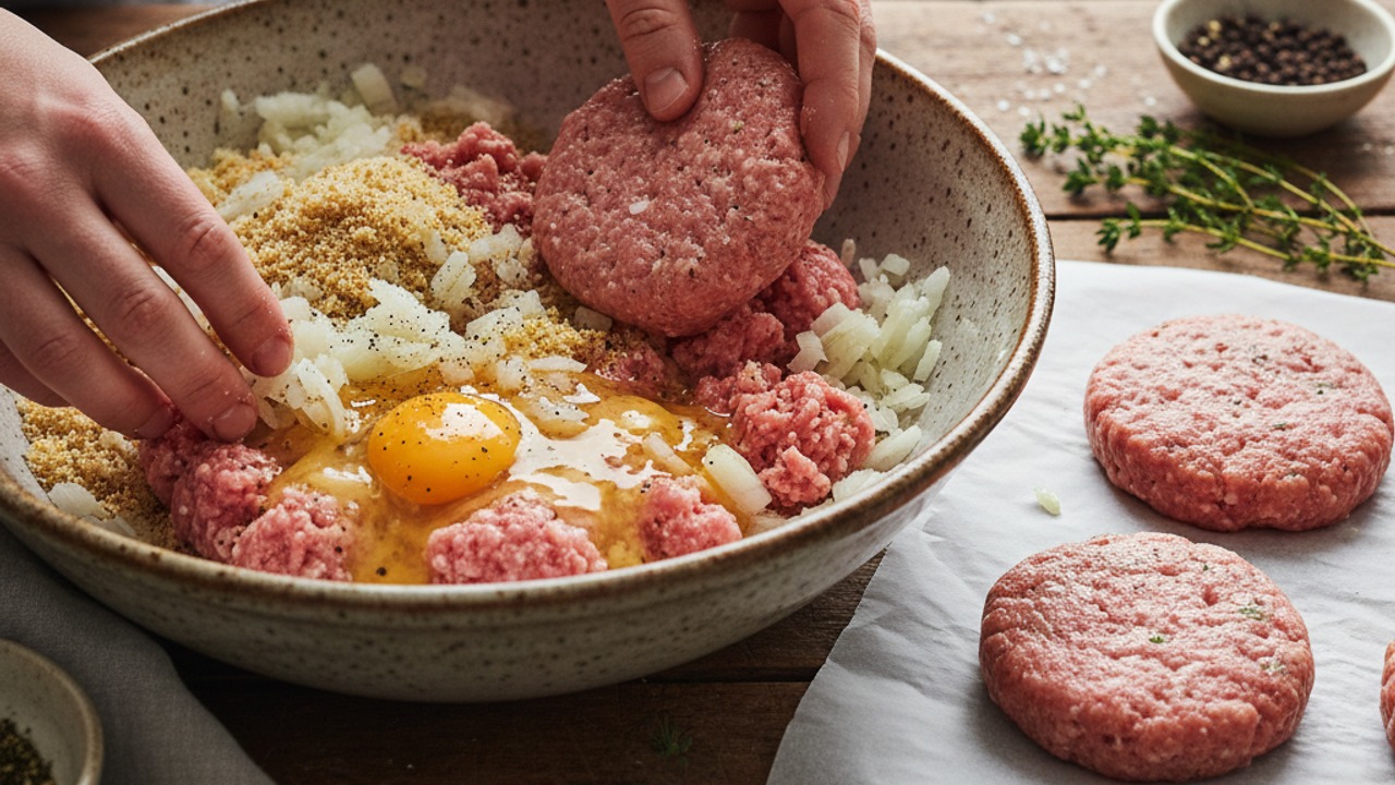 Mix and form patties