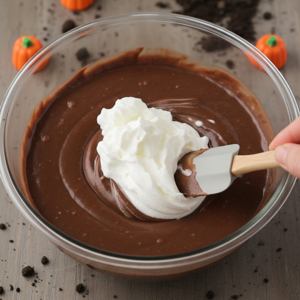 Fold in whipped topping