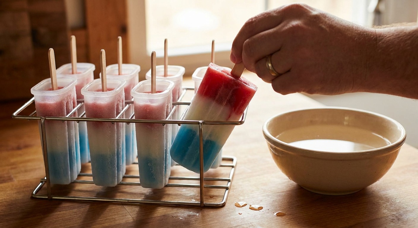 Unmold the popsicles
