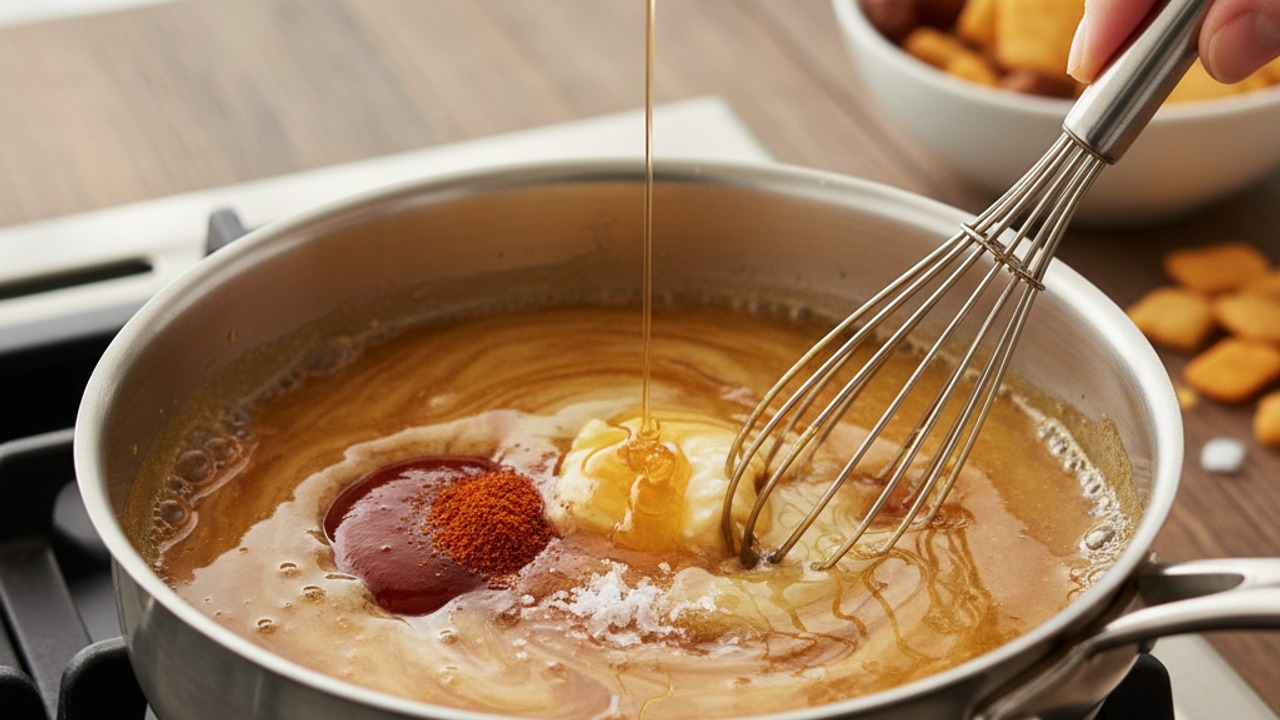 Make the hot honey glaze