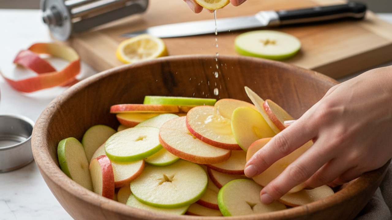 Prep the apples