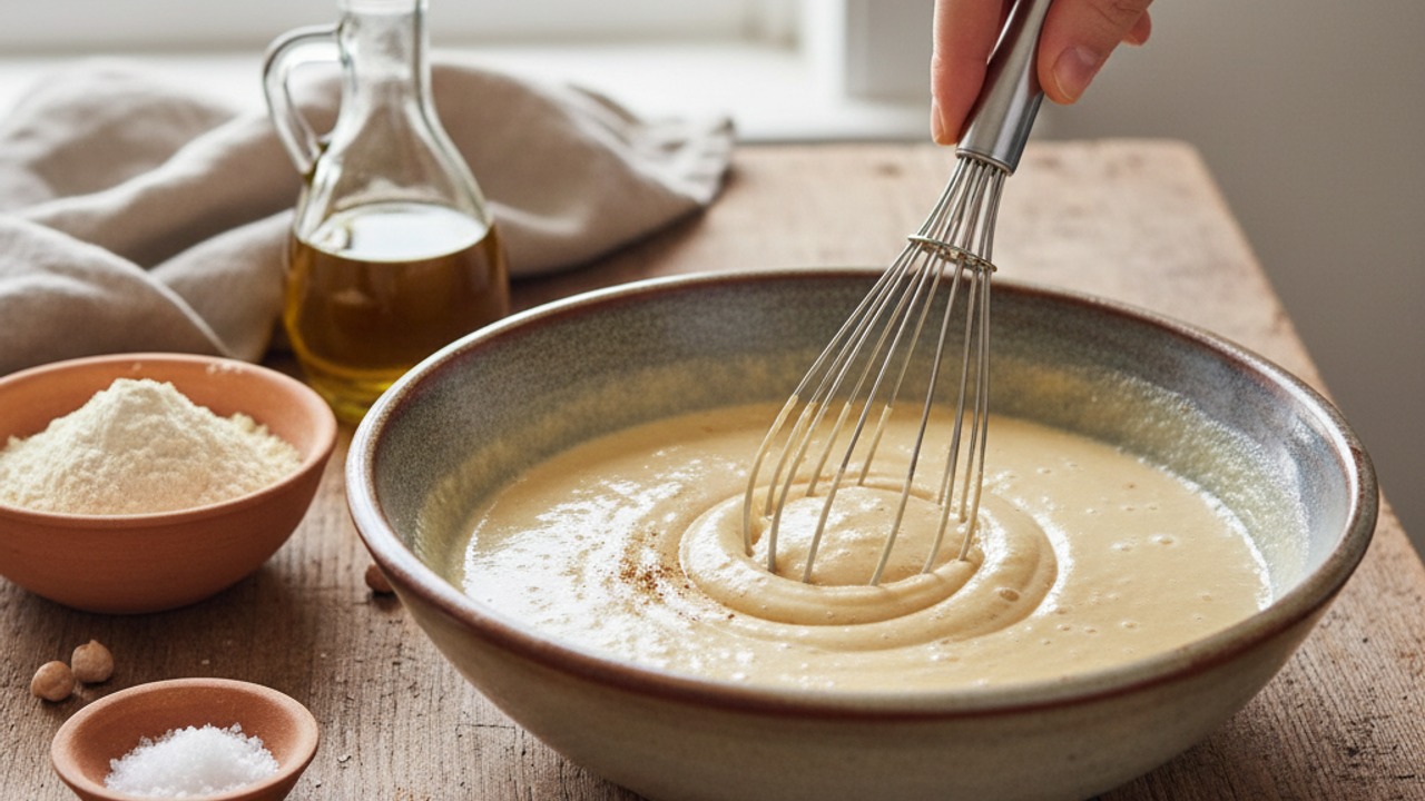 Whisk the batter