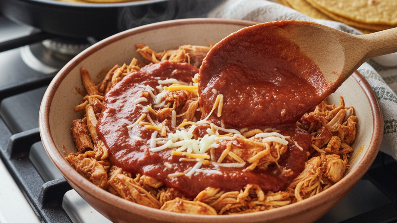 Prepare filling and warm tortillas