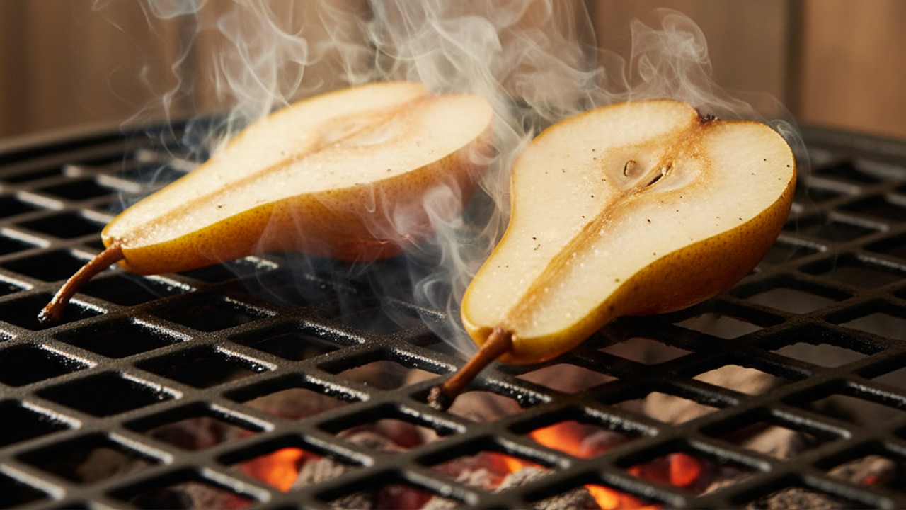 Smoke the pears