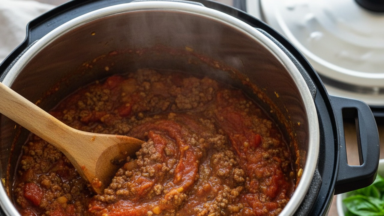 Add tomatoes and pressure-cook