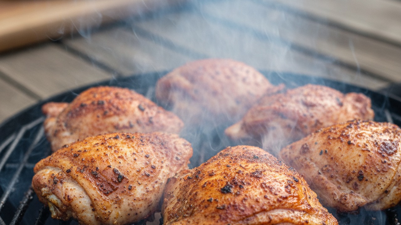 Smoke the chicken