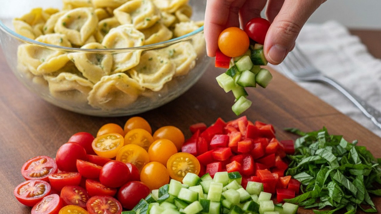 Prep the summer vegetables and herbs