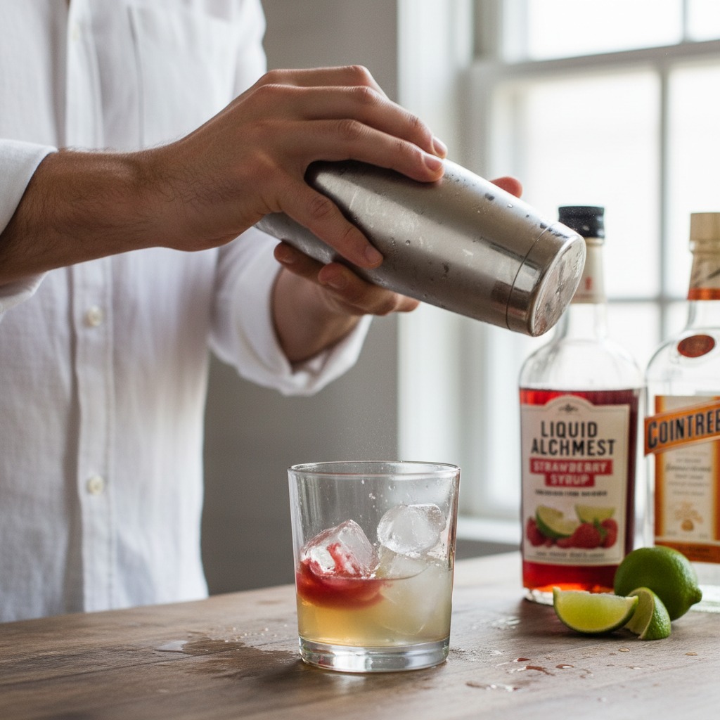 Shake the cocktail