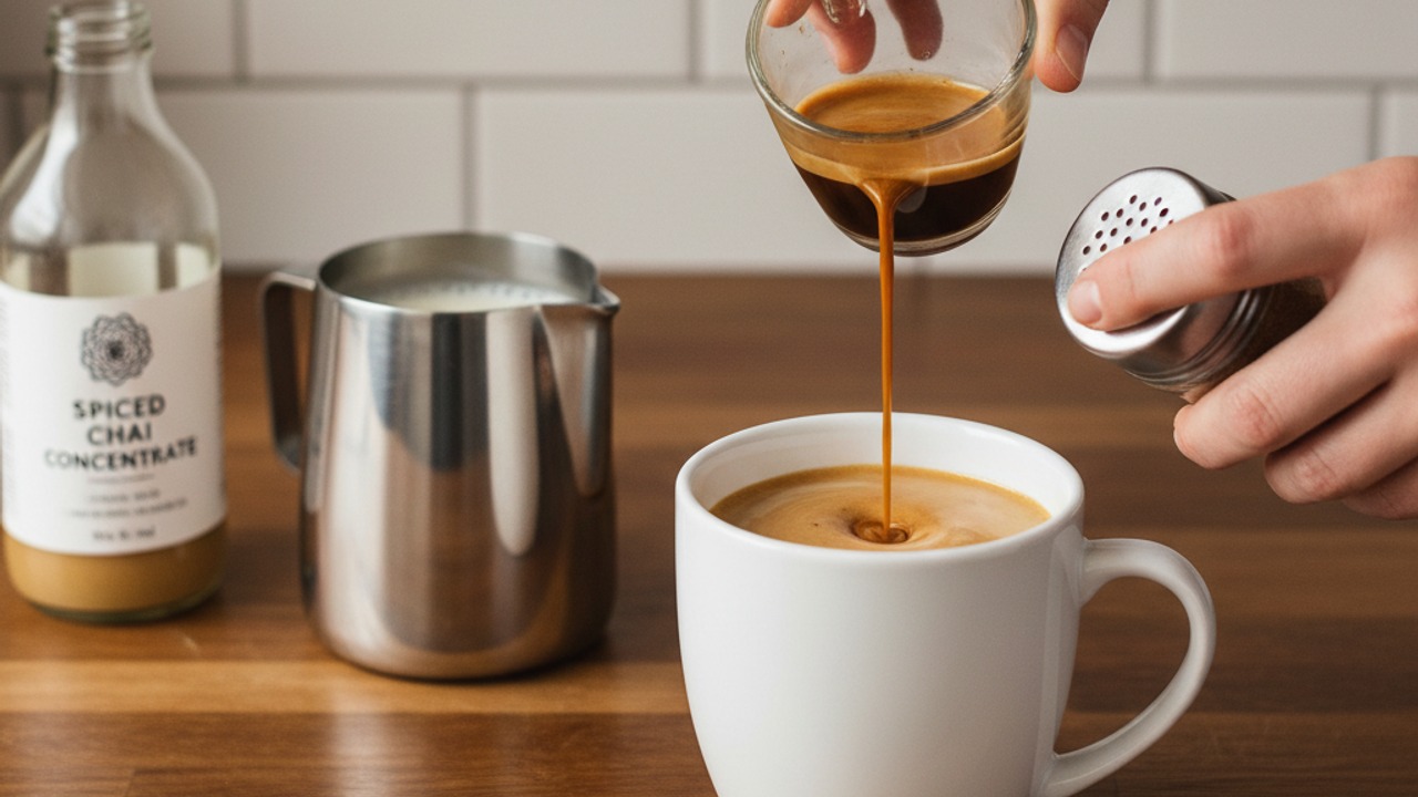 Assemble the Dirty Chai (clear ratio)