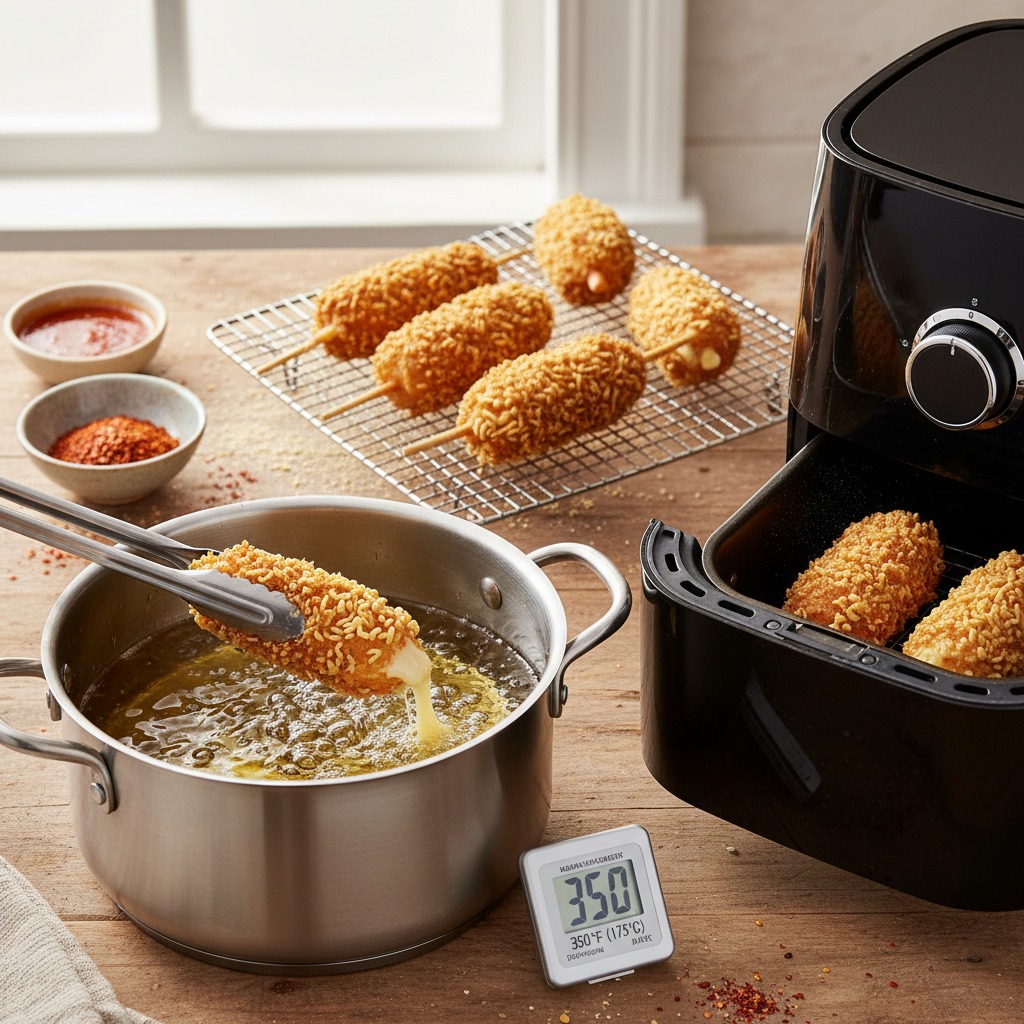 Cook — deep-fry or air-fry