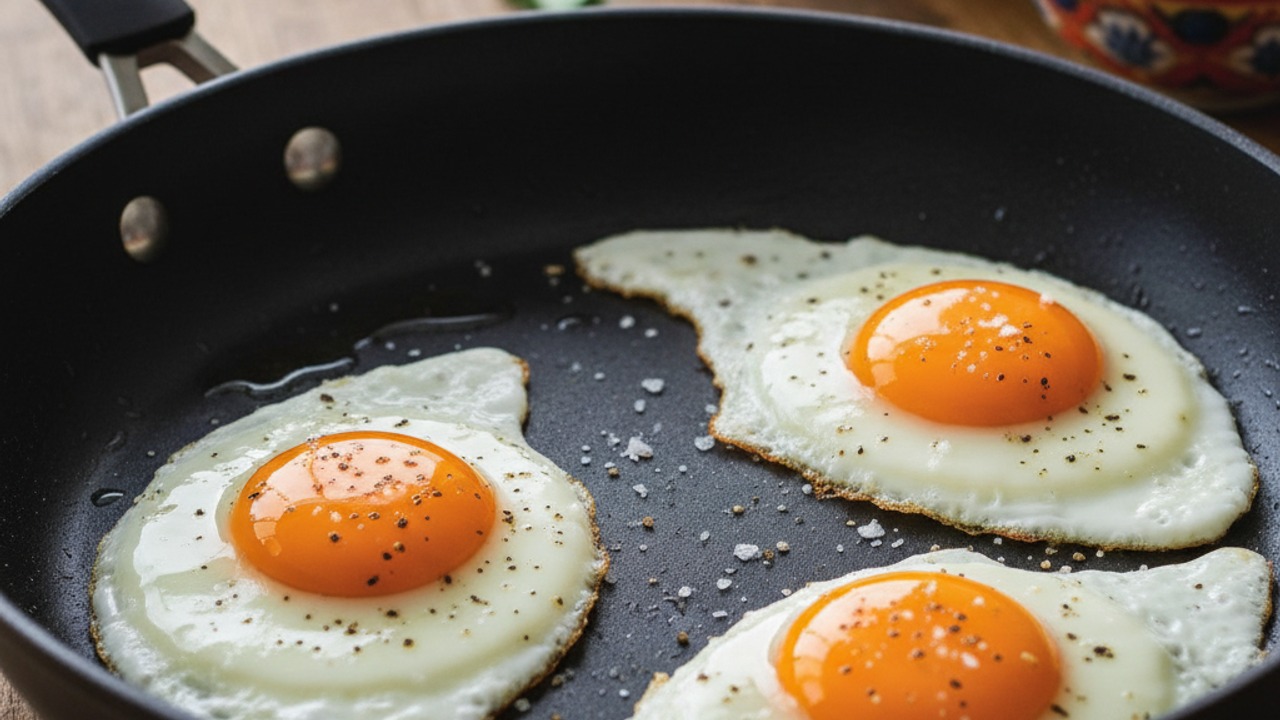 Cook the eggs