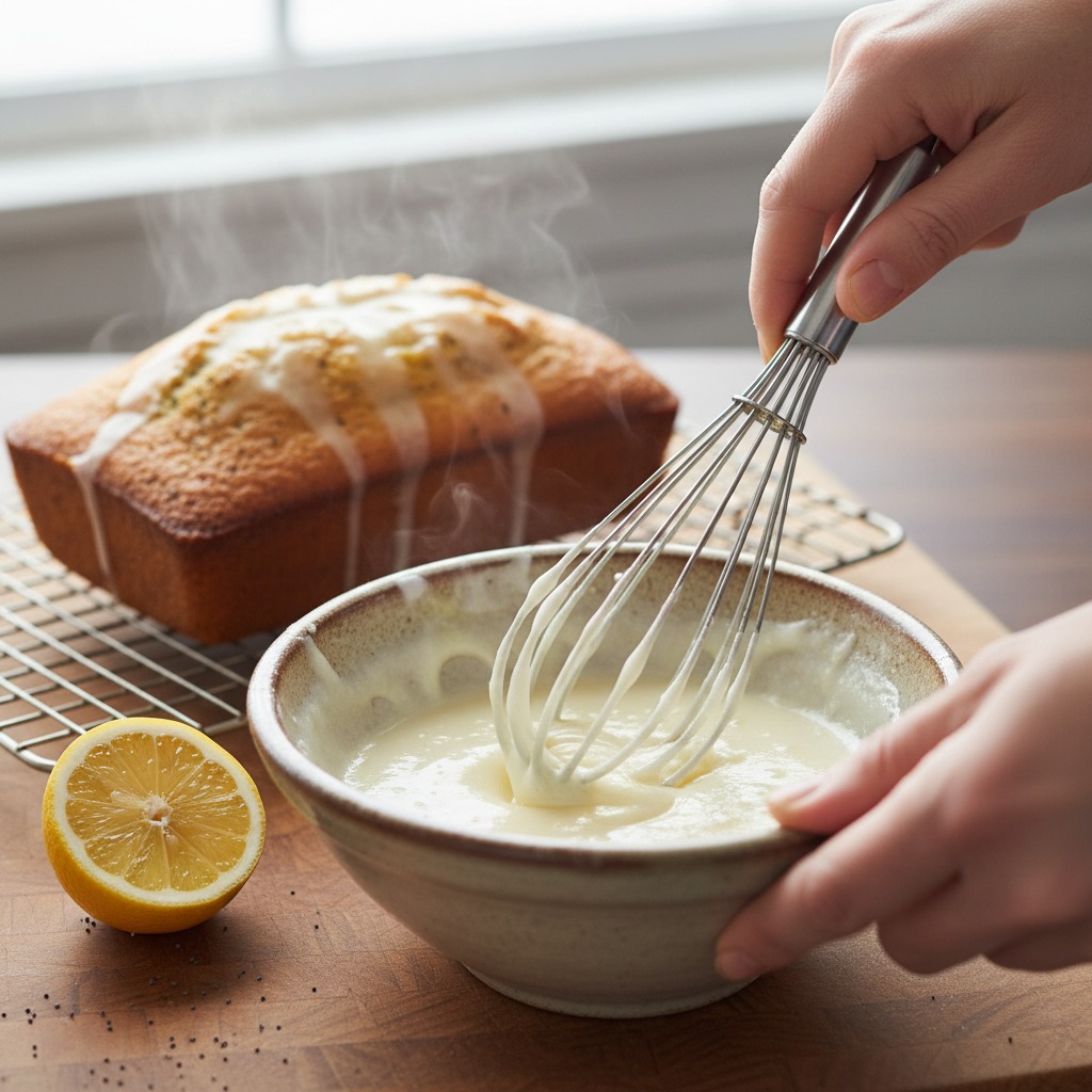 Prepare the lemon glaze
