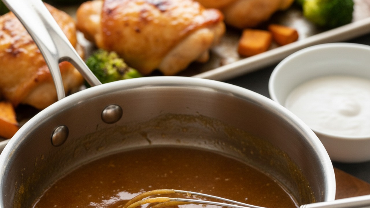 Make the quick glaze and finish