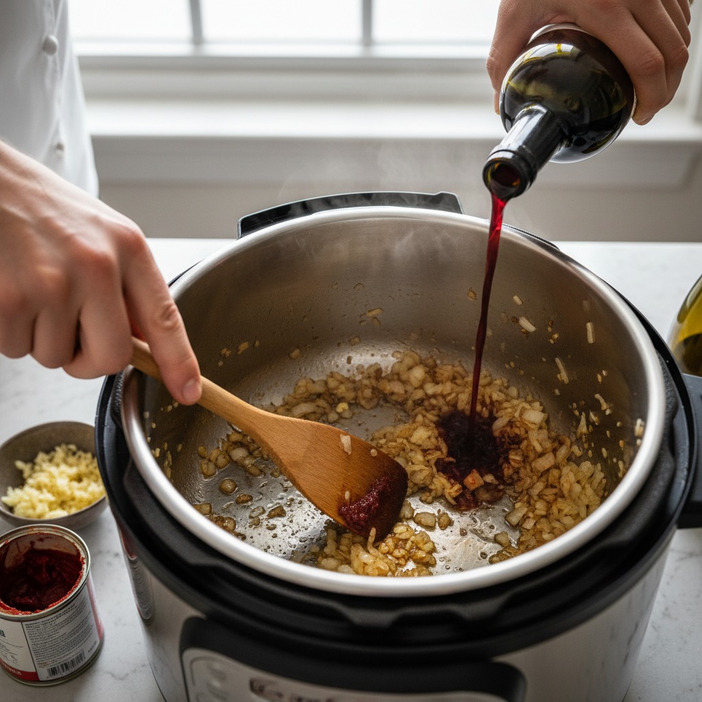 Build the braising liquid
