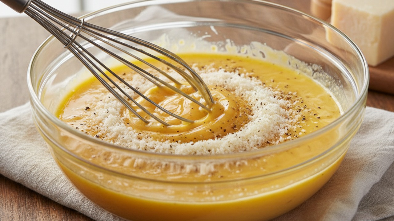 Make the egg-cheese mixture
